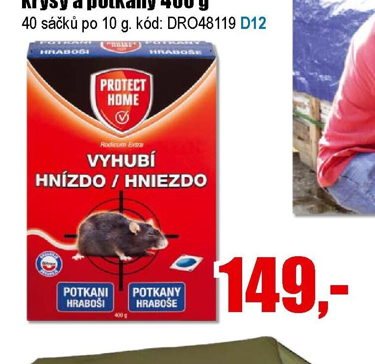 Extra měkká návnada na myši, krysy a potkany 400 g