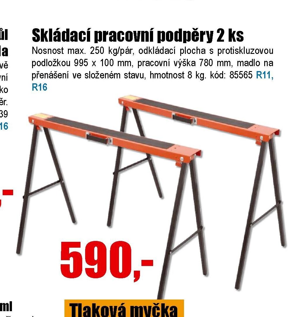 Skládací pracovní podpěry 2 ks