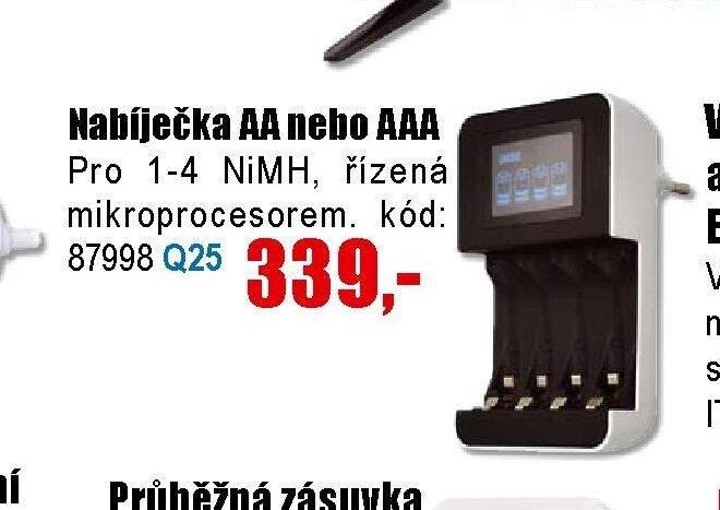 Nabíječka AA nebo AAA