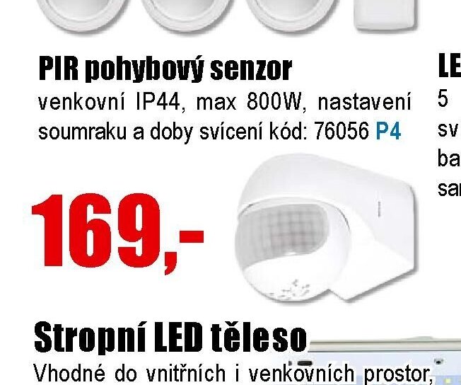 PIR pohybový senzor