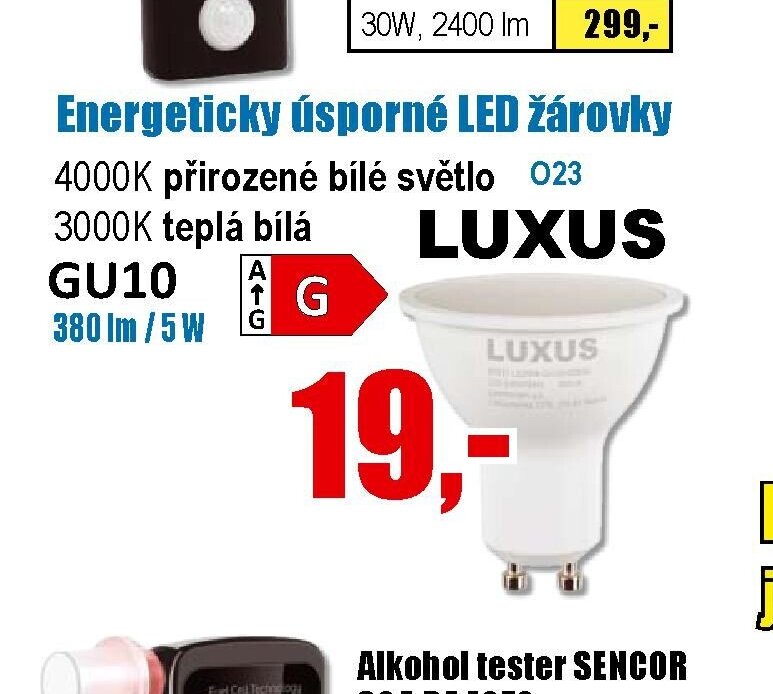 Energeticky úsporné LED žárovky