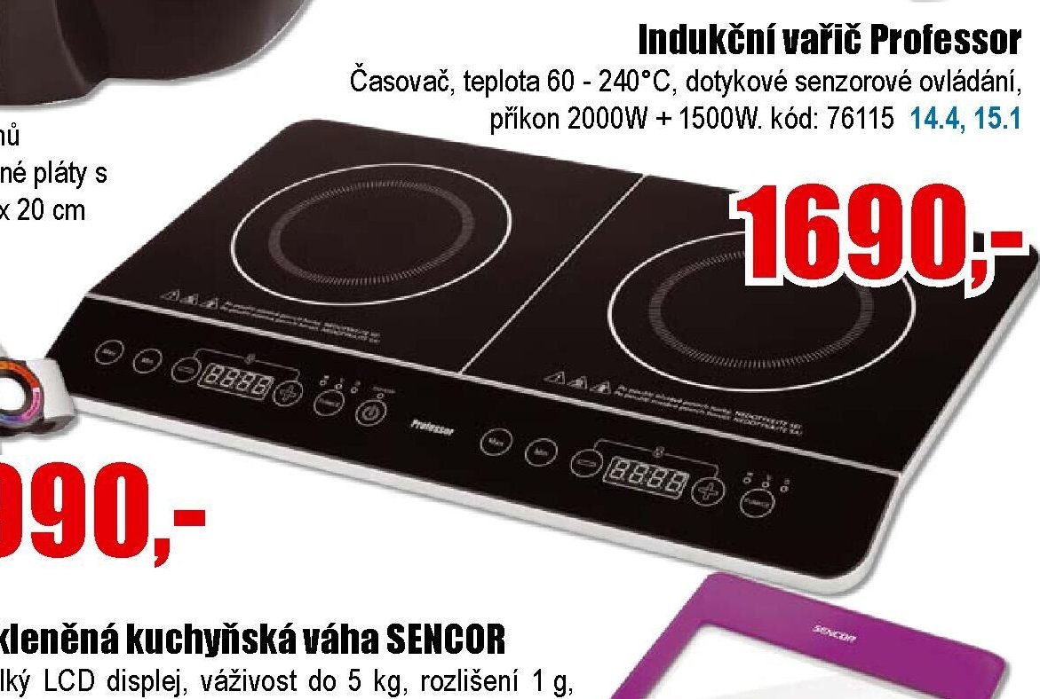 Indukční vařič Professor