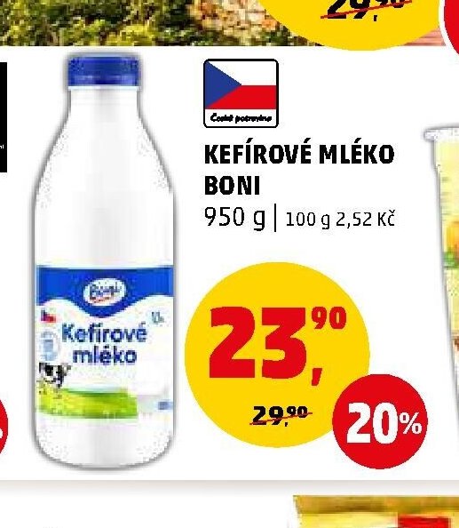 KEFÍROVÉ MLÉKO BONI