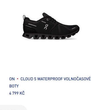 ON CLOUD 5 WATERPROOF VOLNOČASOVÉ BOTY