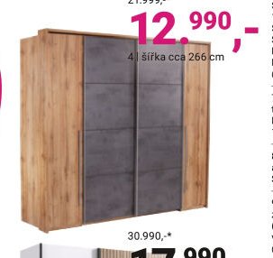 ŠATNÍ SKŘÍŇ S POSUVNÝMI DVEŘMI „UNIT“