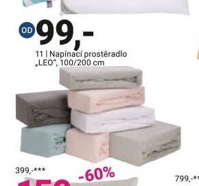 Napínací prostěradlo LEO, 100/200 cm