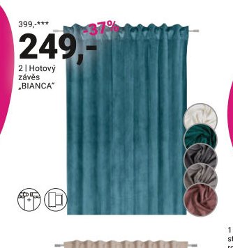 Hotový závěs BIANCA