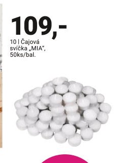 Čajová svíčka MIA, 50ks/bal.