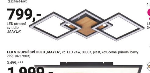 LED STROPNÍ SVÍTIDLO „MAYLA“