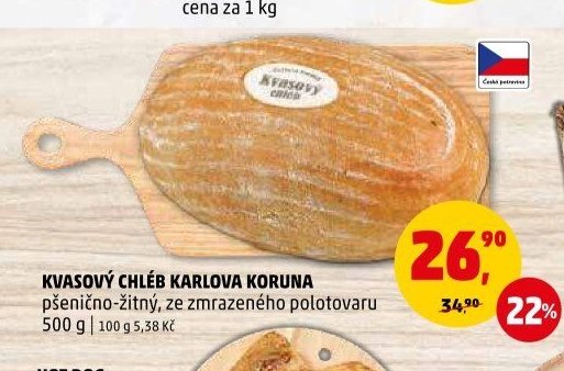 Kvasový chléb Karlova Koruna