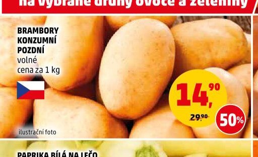 BRAMBORY KONZUMNÍ POZDNÍ volné