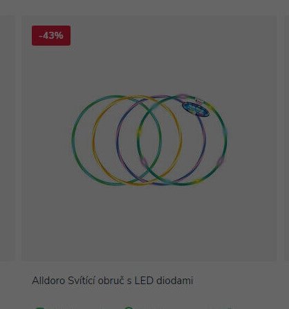 Alldoro Svítící obruč s LED diodami