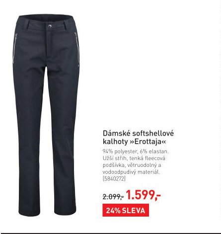 Dámské softshellové kalhoty »Erottaja«