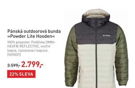 Pánská outdoorová bunda Powder Lite Hooden