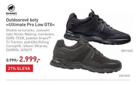 Outdoorové boty Ultimate Pro Low GTX