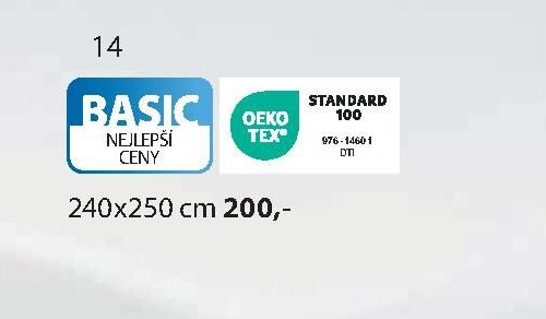 Prostěradlo základní (240x250 cm)