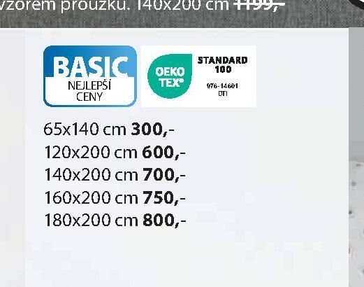 Prostěradlo BASIC (65-180x200 cm)
