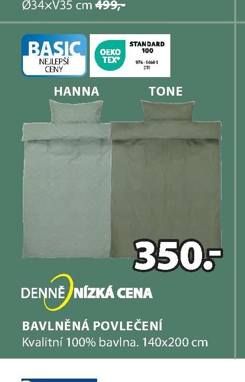 BASIC HANNA TONE BAVLNĚNÁ POVLEČENÍ