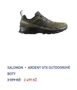 Salomon Ardent GTX outdoorové boty