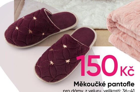 Měkoučké pantofle
