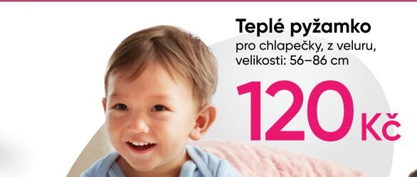 Teplé pyžamko pro chlapečky
