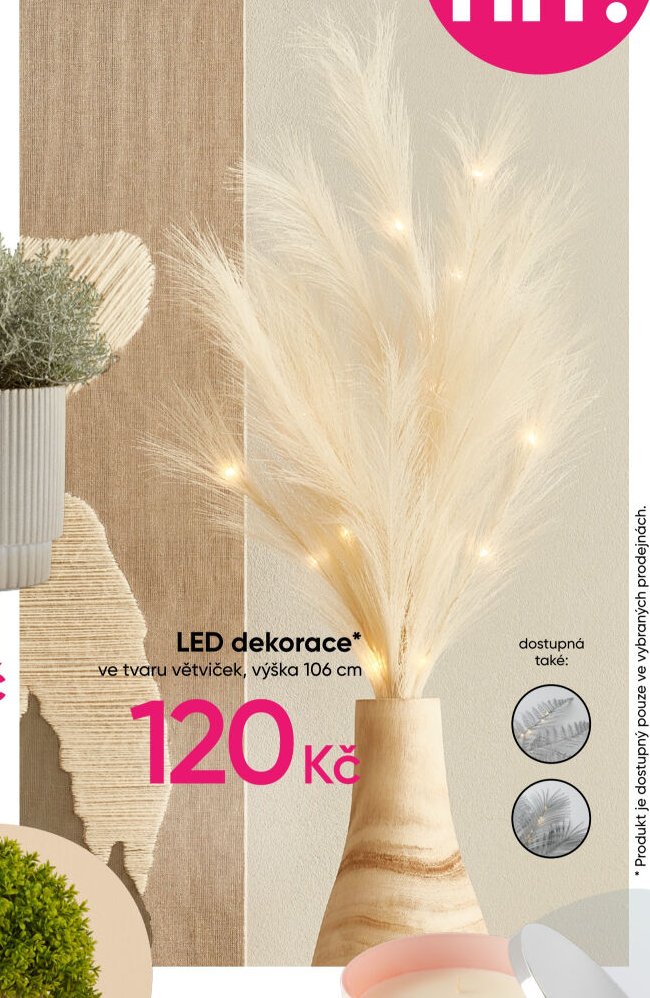 LED dekorace ve tvaru větviček