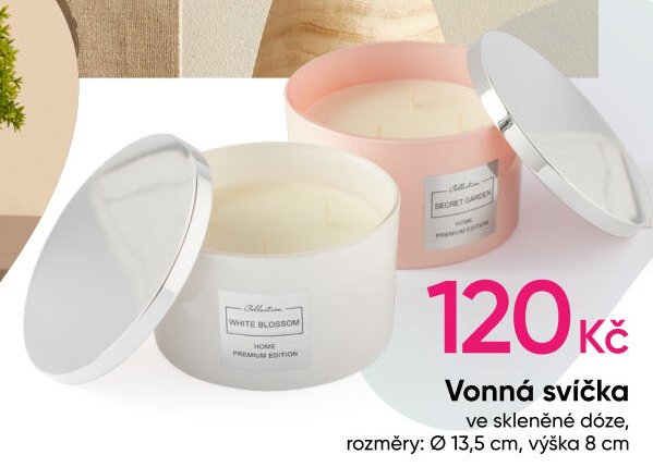 Vonná svíčka ve skleněné dóze