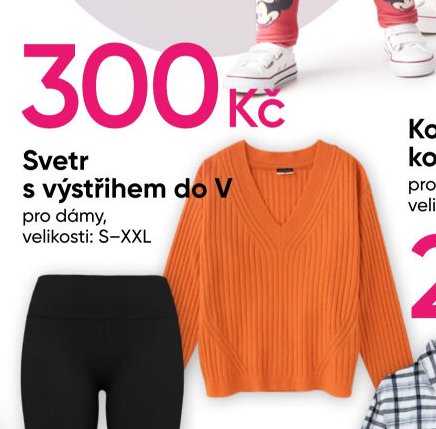 Svetr s výstřihem do V