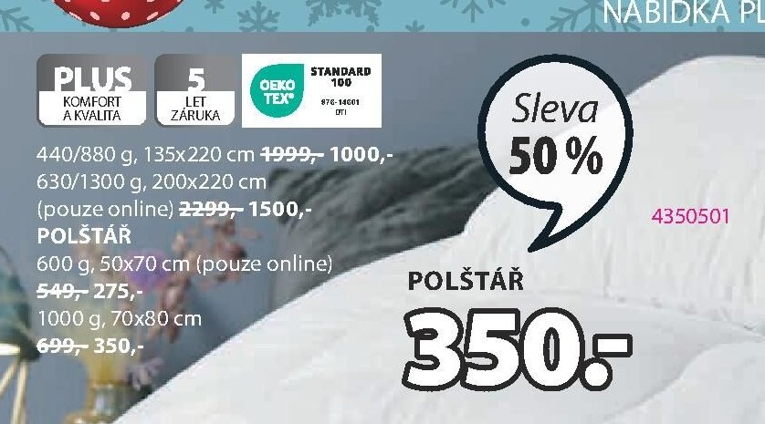 PLUS polštář