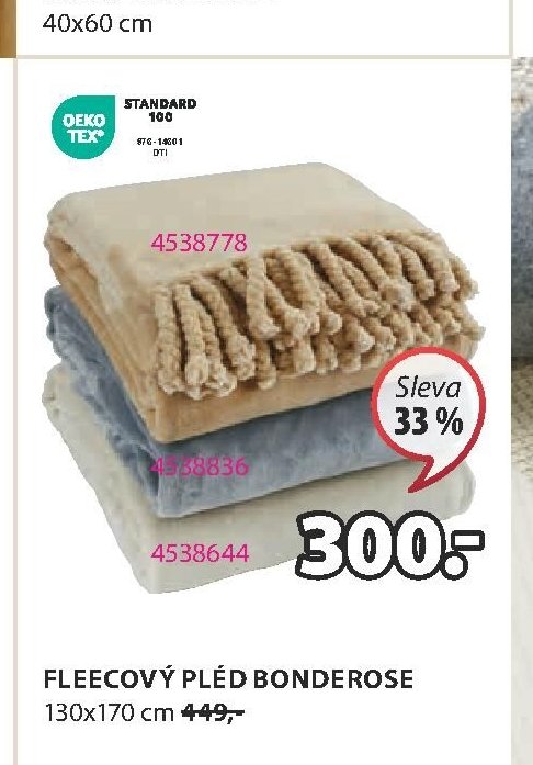 FLEECOVÝ PLÉD BONDEROSE