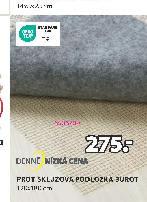PROTISKLUZOVÁ PODLOŽKA BUROT