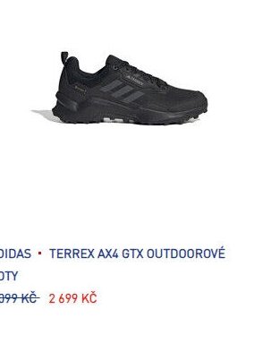 ADIDAS - TERREX AX4 GTX OUTDOOROVÉ BOTY