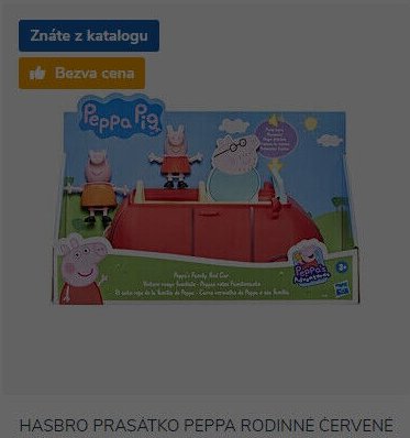HASBRO PRASÁTKO PEPPA RODINNÉ ČERVENÉ