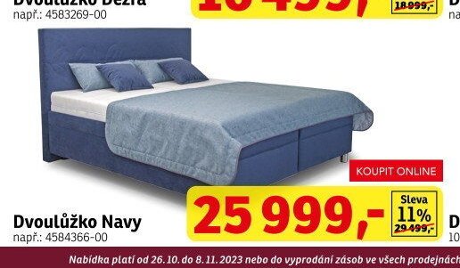 Dvoulůžko Navy