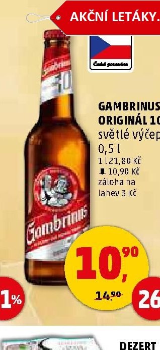 Gambrinus Originál 10
