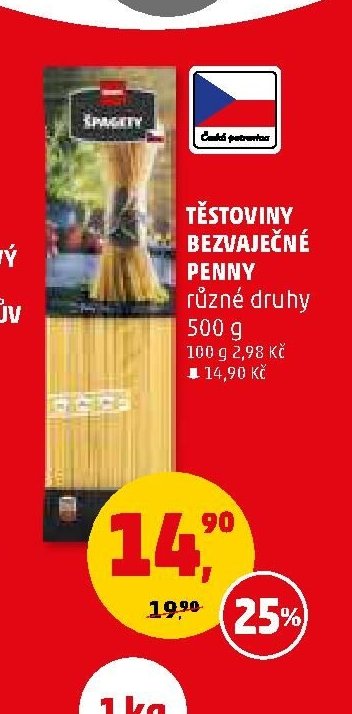 Těstoviny bezvaječné Penny