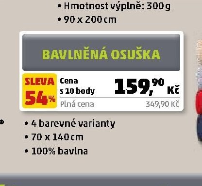 BAVLNĚNÁ OSUŠKA