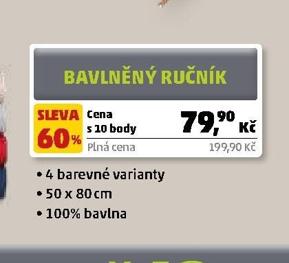 BAVLNĚNÝ RUČNÍK