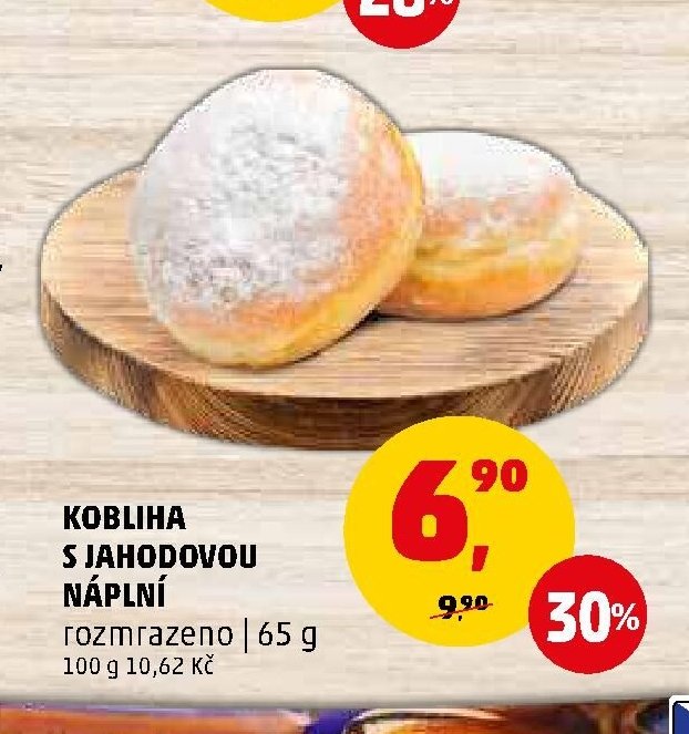 KOBLIHA S JAHODOVOU NÁPLNÍ