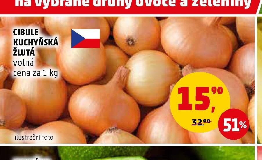 CIBULE KUCHYŇSKÁ ŽLUTÁ