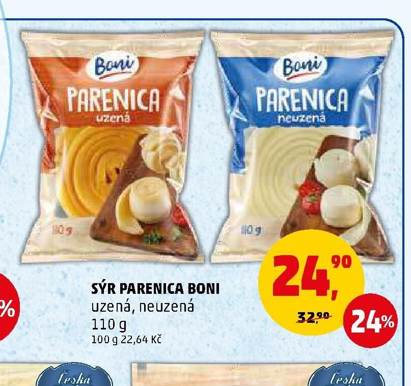 SÝR PARENICA BONI uzená, neuzená