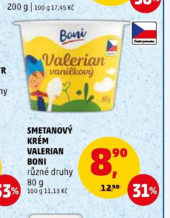 SMETANOVÝ KRÉM VALERIAN BONI