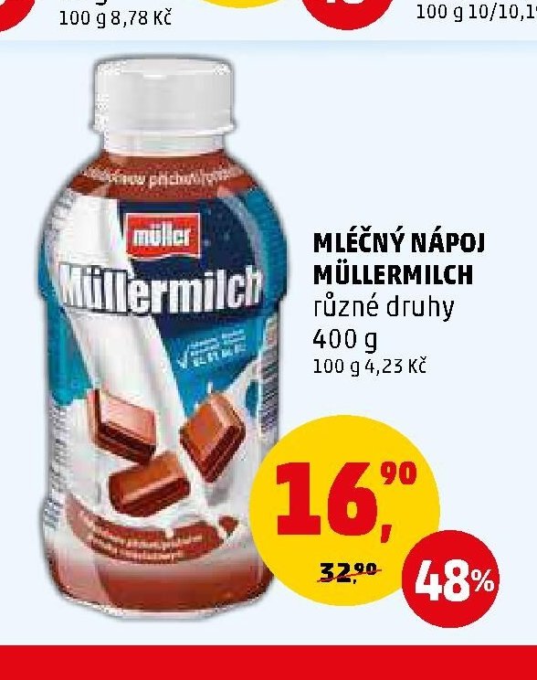 Mléčný nápoj Müllermilch