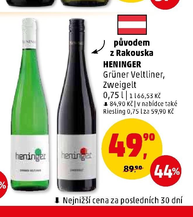 HENINGER Grüner Veltliner, Zweigelt