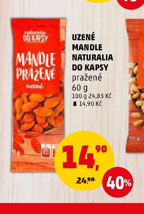 UZENÉ MANDLE NATURALIA DO KAPSY
