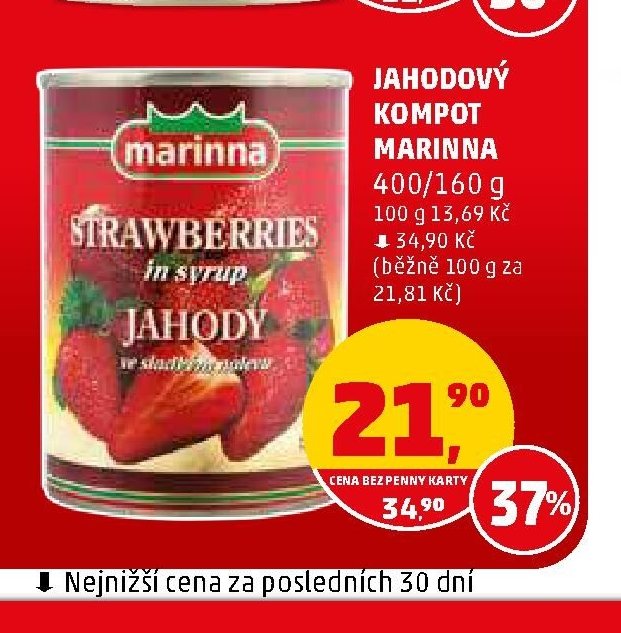 JAHODOVÝ KOMPOT MARINNA