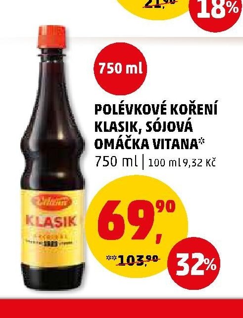 POLÉVKOVÉ KOŘENÍ KLASIK, SÓJOVÁ OMÁČKA VITANA