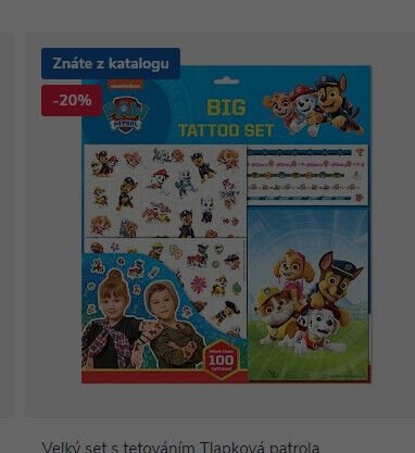 Velký set s tetováním Tlapková patrola