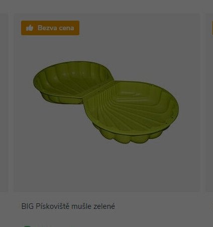 BIG Pískoviště mušle zelené