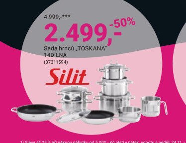 Sada hrnců TOSKANA 14dílná